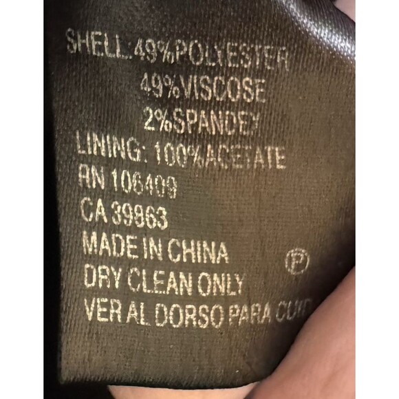 Antonio Melani Blazer Jacket 8 Lined Gray Double Breasted Career Business - Picture 11 of 11